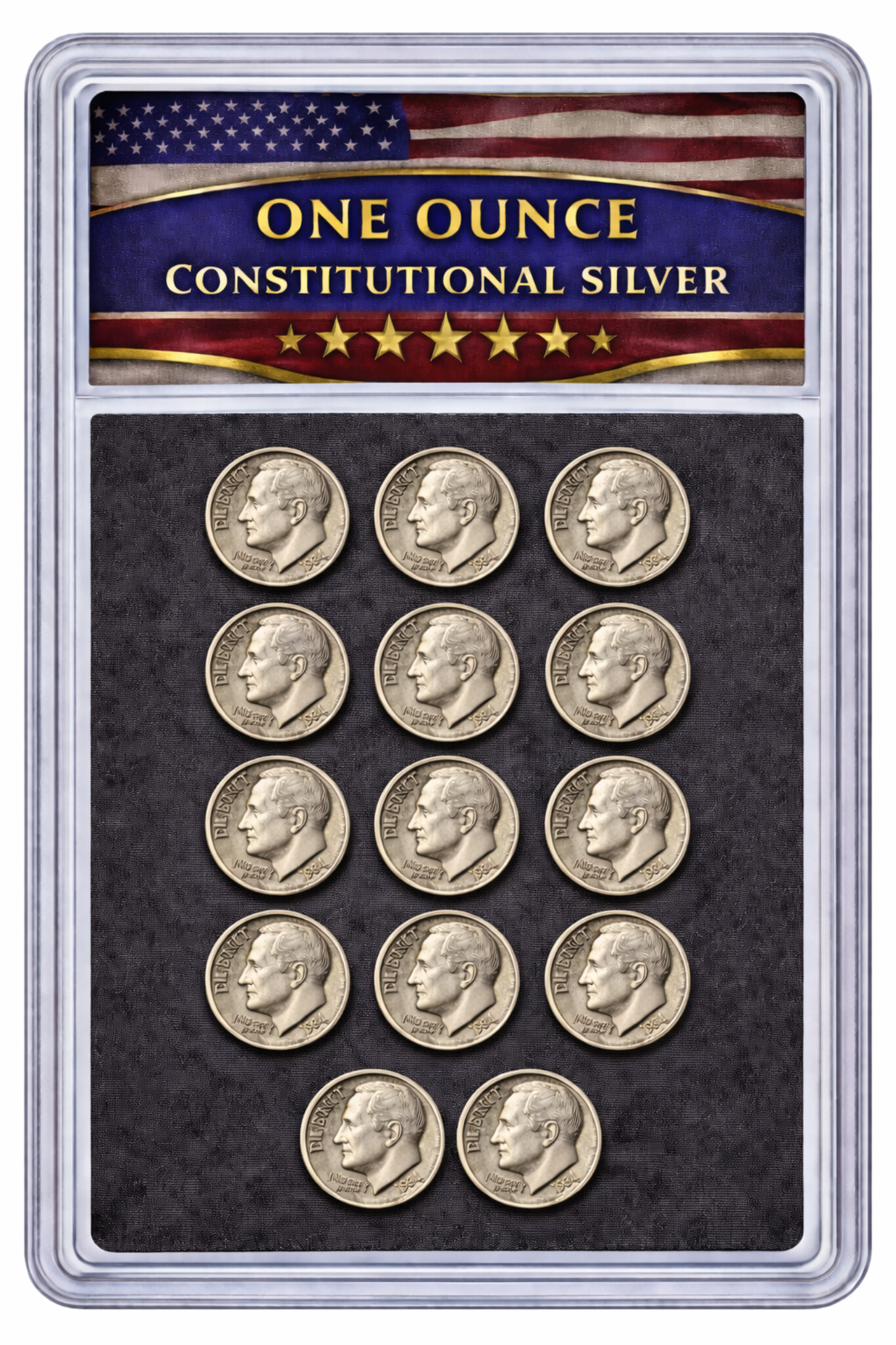 $1.40 Face Ounce‑Class — 14 Dimes (14‑Coin “Dime‑Only” Build)